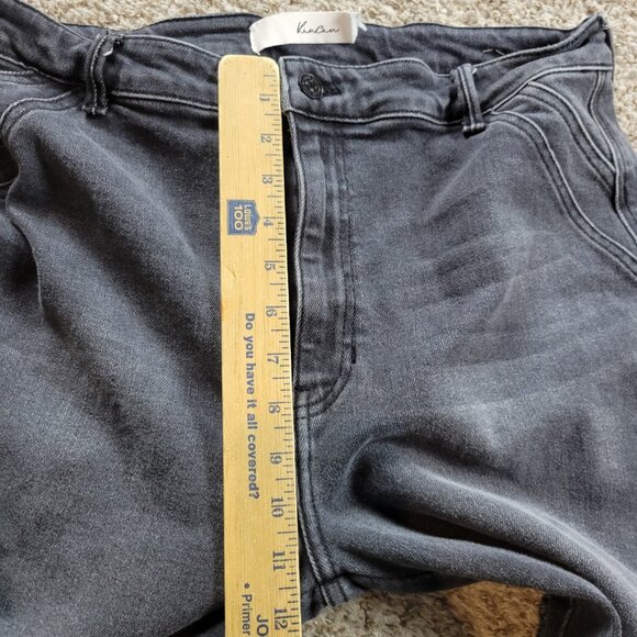 KanCan Jeans Women’s 15/31 Gray Flare Dark Wash Denim - Picture 4 of 9